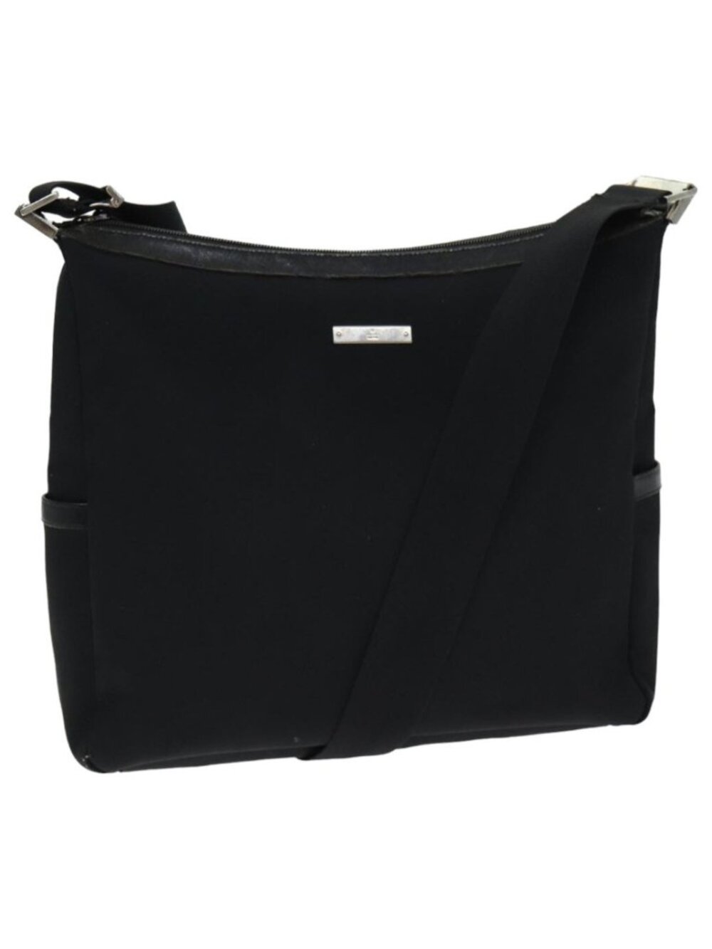 GUCCI Shoulder Bag Canvas Black 019 0418 002058